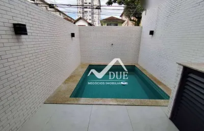 Casa à venda, 100 m² por r$ 810.000,00 - campo grande - santos/sp