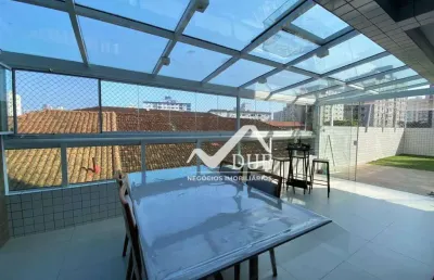 Apartamento garden com 3 dormitórios à venda, 268 m² por r$ 1.160.000,00 - vila belmiro - santos/sp