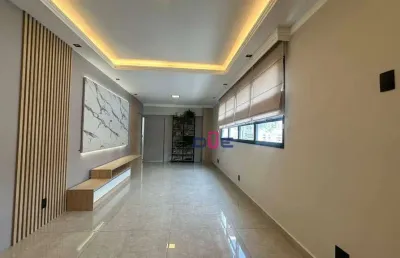 Cobertura tipo penthouse com vista mar,  espaço gourmet , piscina, com 3 dormitórios à venda, 191 m² por r$ 1.802.000 - gonzaga - santos/sp