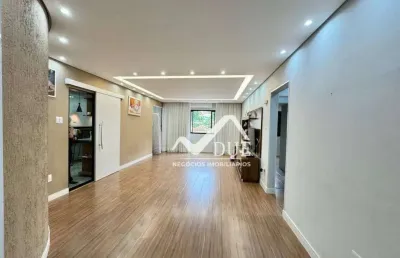 Apartamento com 2 dormitórios à venda, 105 m² por r$ 637.000,00 - marapé - santos/sp