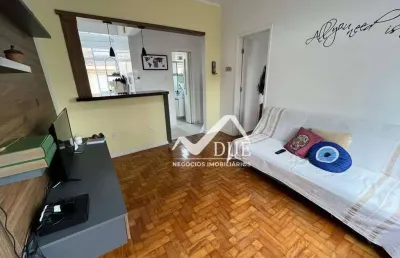 Apartamento com 2 dormitórios à venda, 65 m² por r$ 375.000,00 - campo grande - santos/sp