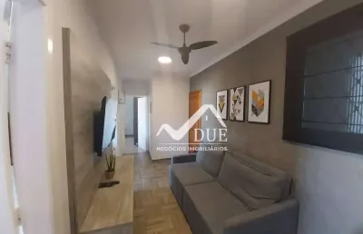 Apartamento com 2 dormitórios à venda, 55 m² por r$ 340.000,00 - campo grande - santos/sp