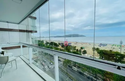 Belissimo apt na orla, gonzaga em santos, com vista panorâmica. 100% reformado, tudo novo, porteira fechada.