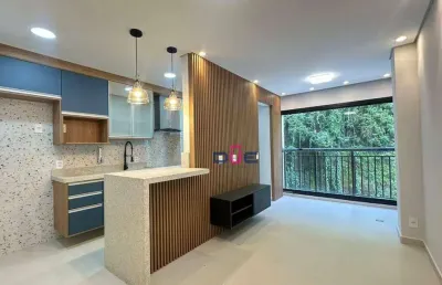 Apartamento novinho lindamente decorado, no marapé em santos. 2 quartos sendo 1 asuite, varanda, lazer completo. 30 itens de lazer