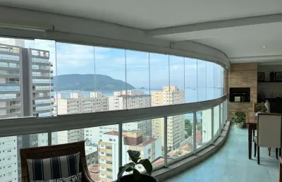Apartamento com 3 dormitórios à venda, 204 m² por r$ 3.150.000,00 - embaré - santos/sp