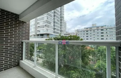 Apartamento quadra praia frente com 2 dormitórios à venda, 82 m² por r$  - aparecida - santos/sp