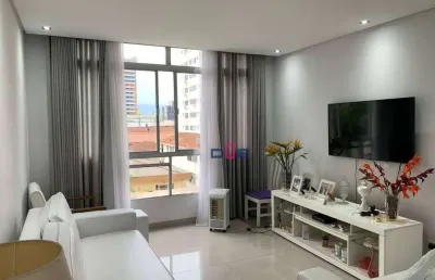 Apartamento com 2 dormitórios à venda, 110 m² por r$ 640.000 - gonzaga - santos/sp