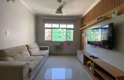Apartamento no jaú com 3 dormitórios, andar alto, vaga box privativa e elevador à venda, 83 m² por r$ 500.000 - embaré - santos/sp