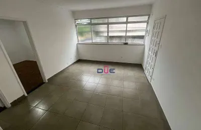Apartamento com 2 dormitórios em 1 andar de frente com garagem box privativa  à venda, 76 m² por r$ 424.000 - vila matias - santos/sp