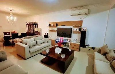 Apartamento com 3 dormitórios para alugar, 147 m² por r$ 6.500,00/mês - gonzaga - santos/sp