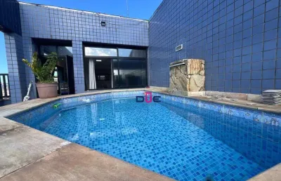 Cobertura com 3 dormitórios à venda, 138 m² por r$ 680.000,00 - estuário - santos/sp