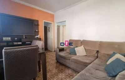 Apartamento com 2 dormitórios à venda, 70 m² por r$ 350.000 - embaré - santos/sp