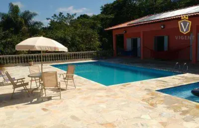 Chácara com 6 dormitórios à venda, 7500 m² por r$ 1.300.000,00 - pau arcado - campo limpo paulista/sp