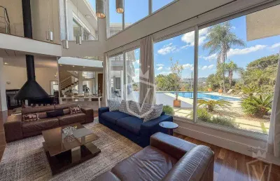 Casa alto padrão mobiliada à venda com 4 suítes - malota - jundiaí/sp