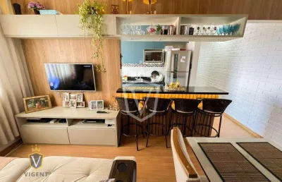 Apartamento com 2 quartos para alugar, 54 m² por r$ 2.800/mês - morada dos passaros - jundiaí/sp