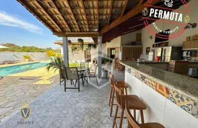 Casa térrea com piscina e pomar, 3 suítes à venda - medeiros, jundiaí/sp