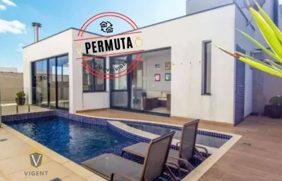 Casa à venda com piscina cond. terras de jundiaí - vale azul - jundiaí/sp