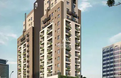 Apartamento com 1 dormitório à venda por r$ 368.500 - água verde - curitiba/pr