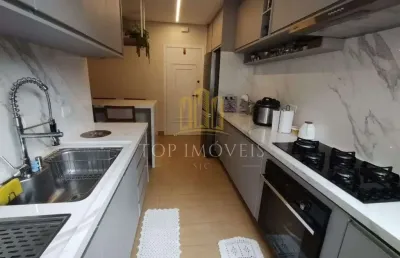 Apartamento com 95 metros, 3 dormitorios suite  e totalmente reformado, e todo planejado, cozinha integrada com a sala