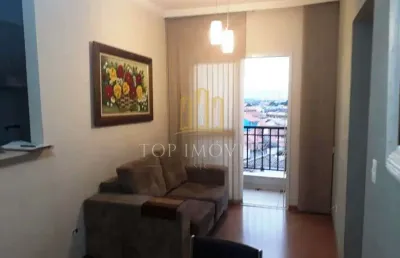 Lindo apartamento dois dormitorios mobiliado com varanda oportunidade