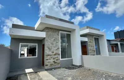 Novidade!! casa nova toda em laje a poucos metros do mar no bairro nazaré