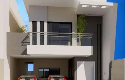 Casa duplex à venda na praia do morro, 3 suites, piscina, sala ampla, 2 vagas de garagem, alto padrão de acabamento.