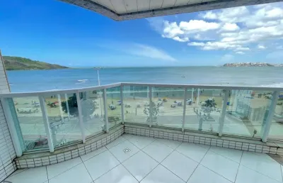 Apartamento 3 quartos, sendo 2 suítes à venda, frente mar da praia do morro, guarapari es.