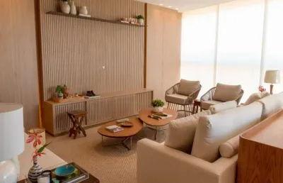 Luxuoso apartamento à venda de frente para o mar da bacutia, são 4 suítes, 174 m² super decorado, enseada azul - guarapari es