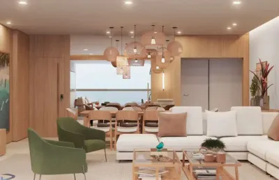 Apartamento 3 quartos, 3 suítes à venda de frente para o mar da praia do morro - guarapari es