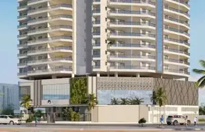 Apartamento à venda com 3 quartos, frente mar da praia da cerca com a praia do morro, guarapari-es