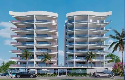 Lançamento, apartamento à venda com 4 suítes na praia da bacutia guarapari-es