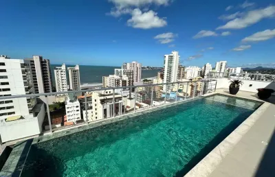Apartamento 2 quartos, sendo 2 suítes à venda na praia do morro, lazer completo, guarapari es