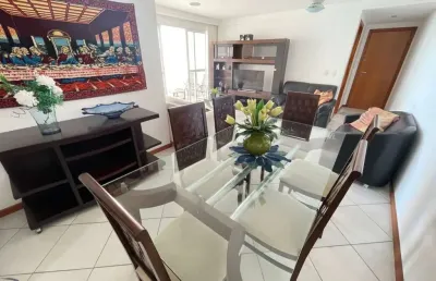 Apartamento à venda 3 quartos, mobiliado,  vista mar da praia do morro, guarapari, es,