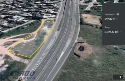 Lote / terreno à venda de 3000 m², as margens da rodovia do sol, são conrado, vila velha es.