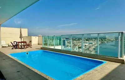 Apartamento à venda 2 quartos, lazer completo, vista mar, centro de guarapari es.