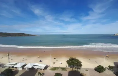 Apartamento 3 quartos + dce à venda de frente para o mar da praia do morro, guarapari - es