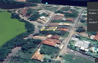 Lote / terreno à venda com 432m², vista para lagoa, próximo a praia da bacutia, nova guarapari es