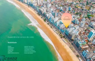 Lançamento na praia do morro, apartamentos com 4 suítes, 4 vagas, resort / lazer completo, (guarapari-es)