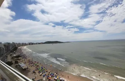 Apartamento 3 quartos, sendo 3 suítes à venda de frente para o mar da praia do morro - guarapari es