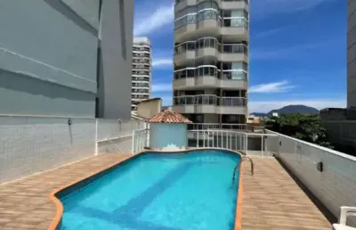 Apartamento 3 quartos de frente para o mar da praia do morro, guarapari-es, lazer, piscina e churrasqueira.