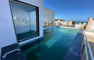 Apartamento 2 quartos à venda com vista para o mar da praia do morro, guarapari, lazer completo.