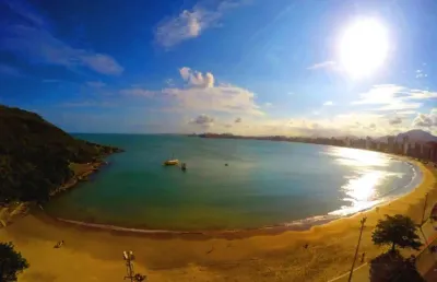Cobertura linear à venda 4 quartos de frente para o mar da praia do morro - guarapari-es.