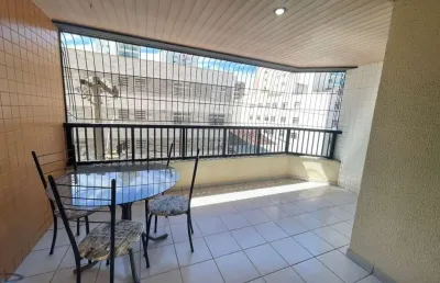 Apartamento a venda 3 quartos praia do morro guarapari e.s, mobiliado , meio de praia mais procurado com área externa .