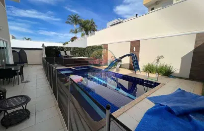 Sobrado com piscina a venda no condomínio reserva da serra