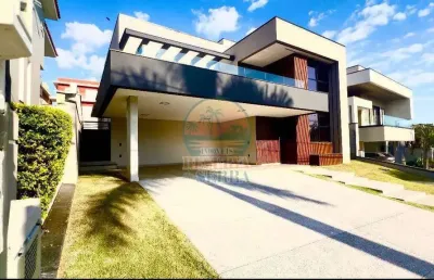 Nova casa moderna a venda no condomínio reserva da serra
