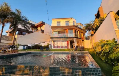 Casa a venda com vista pro lago no reserva da serra jundiaí