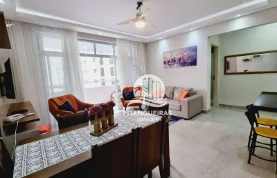 Apartamento com 2 dormitórios à venda, 86 m² - pitangueiras - guarujá/sp