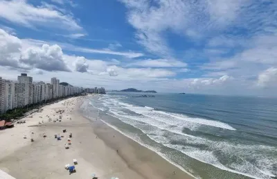 Cobertura com 4 dormitórios para alugar, 400 m² - astúrias - guarujá/sp