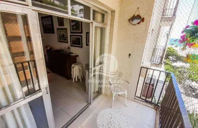 Apartamento com 3 dormitórios à venda, 130 m² - pitangueiras - guarujá/sp