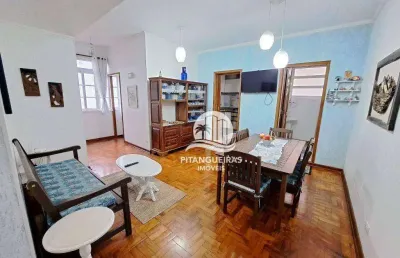 Apartamento no centro do guarujá, 1 quadra da praia.
